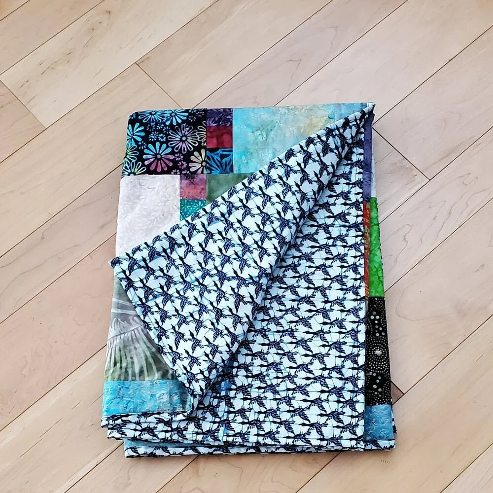 Handmade Patchwork Quilt Multicolor Not Pre-Washed 40